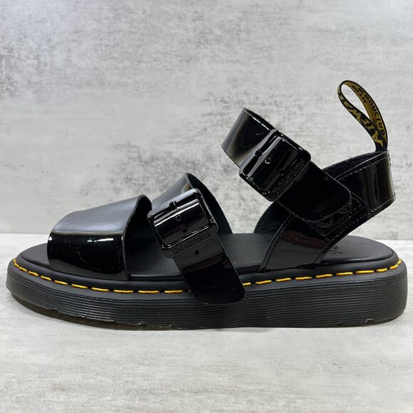 NEW Dr Martens Gryphon Patent Leather Gladiator Sandals Women's